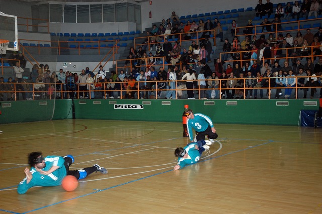 Jugadores de la selección española de goalball